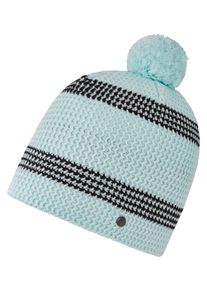 Ziener Damen Bommelmütze "INJA", blau, Kunstfaser, Mützen