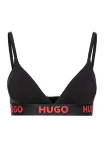 HUGO UNDERWEAR Damen Triangel-BH "TRIANGLE SPORTY LOGO", Gr. S, schwarz, Jersey, Obermaterial: 93% Baumwolle, 7% Elasthan, Basic, BHs, elastisch