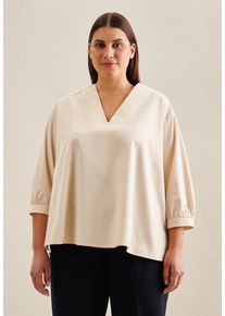 Seidensticker Damen Klassische Bluse "Schwarze Rose", beige, Gr. 54, unifarben, 97% Baumwolle 3% Elastan, Blusen, Tunika Uni
