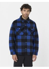 Dickies Herren Funktionshemd "Dickies Workwear Hemden PORTLAND SHIRT", blau, Gr. L, Obermaterial: 100% Polyester; Futter: 100% Polyester; Füllung: