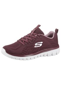 Skechers Damen Sneaker "Graceful - Get Connected", Gr. 35, rot, Textil, sportlich, Schuhe, Freizeitschuh, Halbschuh, Schnürschuh mit Memory Foam