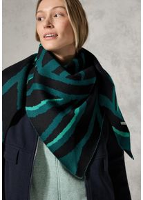 Cecil Damen Halstuch, schwarz, casual, gemustert, Stoff, 60% Polyester, 22% Nylon, 18% Viskose, Modetücher, mit grafischem Muster