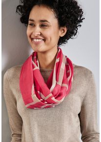 Street One Damen Loop, rot, gemustert, Stoff, 100% Modal, Modetücher, aus Modal