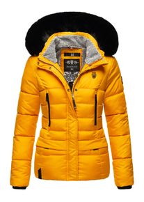 Marikoo Damen Winterjacke "Loveleen", gelb, Gr. S, Obermaterial: 100% Polyester / Futter: 100% Polyester / Wattierung 100% Polyester / Ärmelfutter: