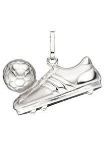 Jobo Damen Ketten-Anhänger "Anhänger Fußballschuh mit Ball", Silber 925 (Sterlingsilber), silber, Silber 925 (Sterlingsilber), Schmuckanhänger, 925
