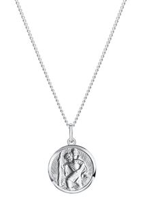 Firetti Damen Kette mit Anhänger "Schmuck Geschenk Silber 925 Halsschmuck Halskette Panzerkette", Silber 925 (Sterlingsilber), L: 42cm B: 1,1mm,