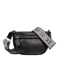 Tom Tailor Damen Umhängetasche "Palina", schwarz, Polyurethan, clean, gepflegt, unifarben, Taschen, aus weichem Lederimitat mit effektvollem