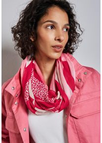 Street One Damen Loop, rot, gemustert, Stoff, 100% Modal, Modetücher, aus Modal