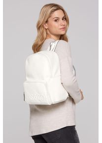 SOCCX Cityrucksack, weiß, Polyurethane, Rucksäcke