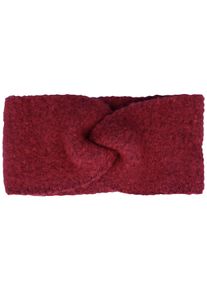 Damen Stirnband, rot, casual,klassisch,feminin, Capelli New York, meliert, Fleece, Kunstfaser, Mützen, mit Boucle-Optik