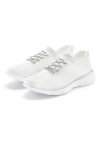 Lascana Sneaker weiß Gr. 35 für Damen. Mit Glitzerdetails