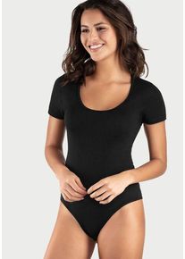 Vivance T-Shirt-Body mehrfarbig Gr. 32/34 für Damen. Mit Rundhals. Ohne Bügel. Körpernah. Nachhaltig.