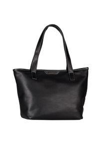 Tom Tailor Damen Shopper "Leora", schwarz, Polyurethan, Taschen