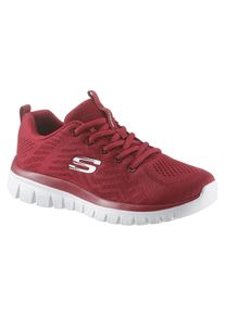 Skechers Damen Sneaker "Graceful - Get Connected", Gr. 35, rot, Textil, sportlich, Schuhe, Freizeitschuh, Halbschuh, Schnürschuh mit Memory Foam