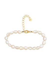 CAI CAÏ Damen Armband "925 Sterling Silber vergoldet Perlen", 15 + 4cm, Silber 925 (Sterlingsilber), gelb, Silber 925 (Sterlingsilber), Armbänder