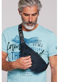 CAMP DAVID Damen Gürteltasche, blau, bedruckt, Polyester, Taschen, mit kleinem Vorfach