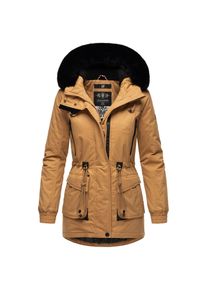 Navahoo Damen Sportlicher Wintermantel Baumwoll-Parka mit Kapuze Olessaa
