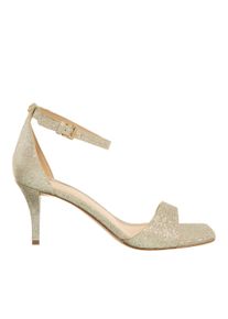 Michael Kors Sandaletten mit Absatz - Jaida Heeled Sandal - Gr. 37 (EU) - in Gold - f&uuml;r Damen