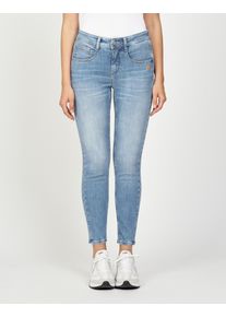 Gang Damen Relax-fit-Jeans "94AMELIE CROPPED"summer joy, casual, Gr. 33, Denim/Jeans, Obermaterial: 98% Baumwolle, 2% Elasthan, Jeans, in