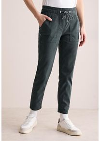Cecil Damen Stoffhoseslate khaki, casual, Gr. XL, unifarben, Web, 73% Baumwolle, 24% Polyester, 3% Elasthan, Hosen, Middle Waist