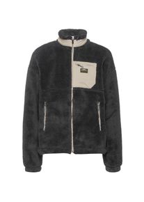 On Vacation Pastel Sherpa Kunstfelljacke - schwarz - Gr. L - Polyester/Wolle