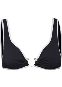 Seafolly Beach Bound Bikini Oberteil - schwarz - Gr. 42
