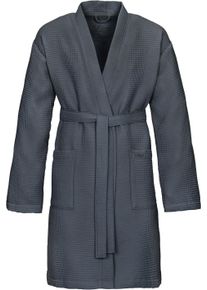 Vossen Unisex-Bademantel »Rom, ideal für Sauna & Spa, Hotelbademantel, Morgenmantel«, (1 St.), für Damen & Herren, Waffelpiqué-Struktur, in leichter Qualität