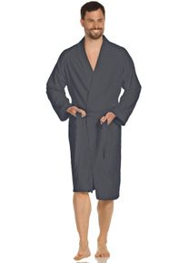 Vossen Unisex-Bademantel »Dallas, ideal für Sauna & Spa, Hotelbademantel, Morgenmantel«, (1 St.), für Damen & Herren, reine Baumwolle, mit Kimono-Kragen