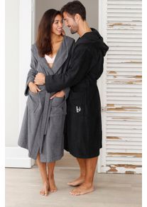 Bruno Banani Unisex-Bademantel »Robby, ideal für Sauna & Spa, Hotelbademantel, Morgenmantel«, (1 St.), Damen & Herren Bademäntel, Baumwolle, mit Taschen, Reise, Sauna, S-3XL