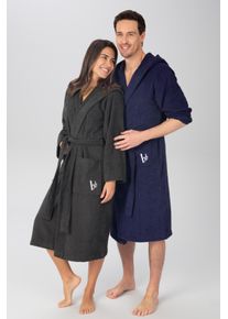 Bruno Banani Unisex-Bademantel »Robby, ideal für Sauna & Spa, Hotelbademantel, Morgenmantel«, (1 St.), Damen & Herren Bademäntel, Baumwolle, mit Taschen, Reise, Sauna, S-3XL