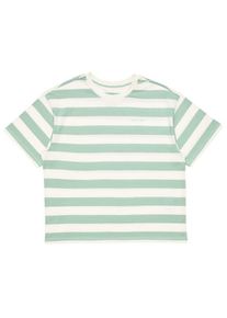 Mazine Block Stripes T T-Shirt Damen Freizeit (Gr XS |weiß/grün)