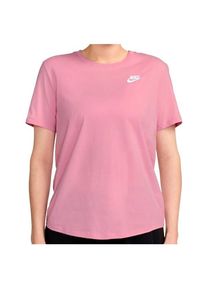 Nike Sportswear Club Essential Funktionsshirt Damen Workout (Gr S |rosa)