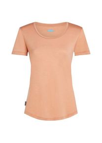 Icebreaker Merino Cool-Lite Sphere III S/S Scoop Merinoshirt Damen Wandern (Gr S |beige)
