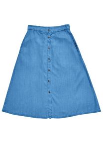 Rock Mazine Denim Midi Skirt Damen (Gr XL |grau)