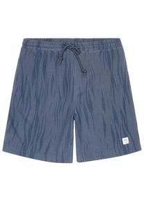 KnowledgeCotton Apparel Fig Loose Northern Lights Bouclé Shorts Herren (Gr L |blau)