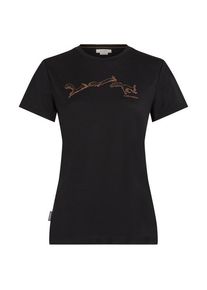 Icebreaker Merino150 TecLite S/S AirbourneSquirrel Merinoshirt Damen (Gr XS |schwarz)