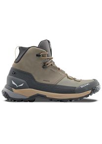 Salewa Puez Leather Mid PTX Wanderschuhe Herren (Gr 44,5 |grau |wasserdicht)