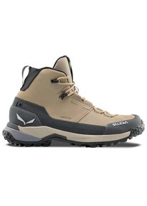 Wanderschuhe Salewa Puez Leather Mid PTX Damen (Gr 36,5 |beige/grau |wasserdicht)