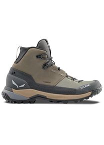 Salewa Puez Leather Mid PTX Wanderschuhe Damen (Gr 39 |grau |wasserdicht)