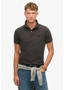 Superdry Herren Poloshirt "VINT DESTROY POLO"destroy schwarz, modisch, Gr. XXL, unifarben, Single Jersey, Obermaterial: 100% Baumwolle, Shirts