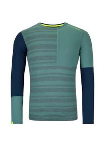 Longsleeve Ortovox 185 Rock'N'Wool Long Sleeve Herren (Gr L |türkis)