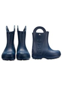 Crocs Handle It Rain Boot Gummistiefel Kinder Alltag (Gr 24-25 |blau |wasserdicht)