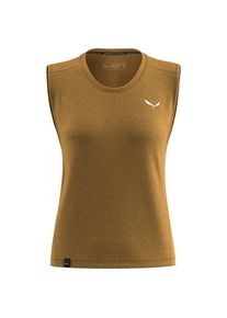 Salewa Eagle Minilogo Alpine Merino Tank Top Merinoshirt Women (Gr 40 |braun)