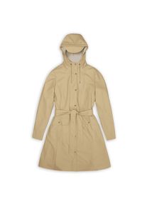Freizeitjacke RAINS Curve Long Jacket W3 Damen (Gr M |beige |wasserdicht)