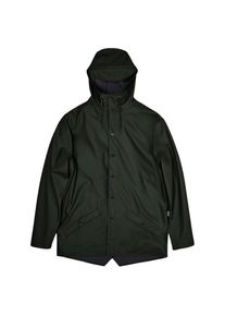 Regenjacke RAINS Curve Long Jacket W3 Damen (Gr XS |schwarz |wasserdicht)