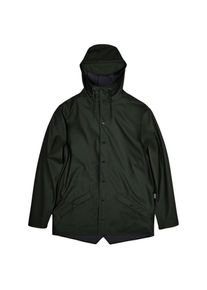 Regenjacke RAINS Curve Long Jacket W3 Damen (Gr L |schwarz |wasserdicht)