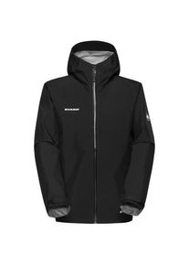 Mammut Crater Light Hardshell Hooded Jacket Regenjacke Herren (Gr L |schwarz |wasserdicht)