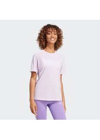 adidas Sportswear Große Größen T-Shirt Gr. M lila gestreift für Damen