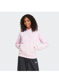 adidas Sportswear Große Größen Kapuzensweatshirt Gr. M pink/weiß gestreift für Damen