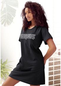 Kangaroos Bigshirt schwarz Gr. 32/34 für Damen. Mit Rundhals. Lässig Geschnitten. Nachhaltig.